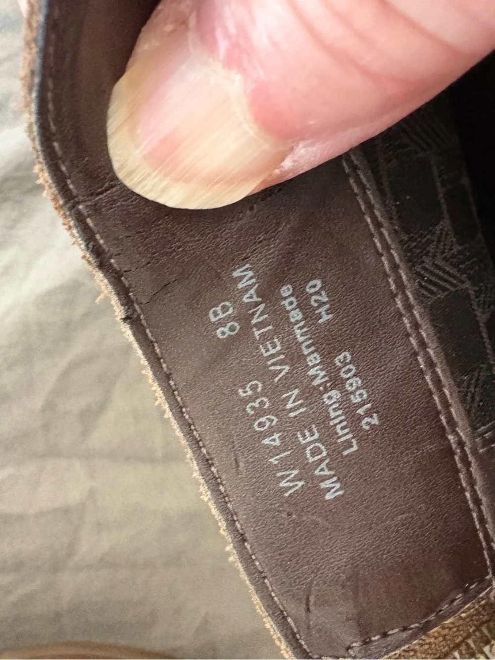 Cole Haan Rene Brown Suede Zip Bootie. Size 8.